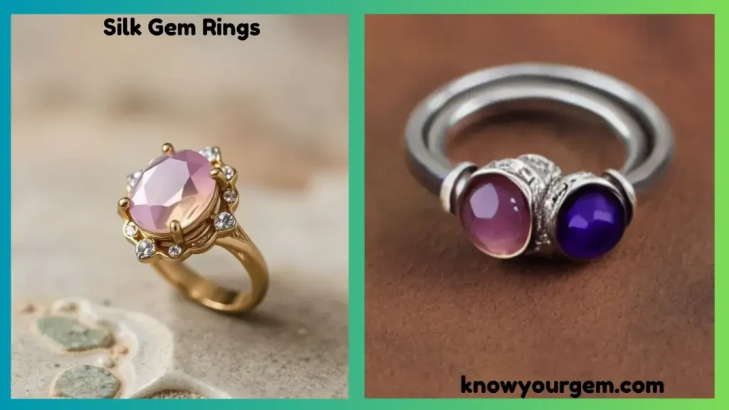 Silk gemstone#Silk in gemstones#Beauty in Quartz crystal rings#Silk Gemstone ring#real crystal necklace pendant