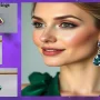 Elegant Alexandrite earrings shimmering with color-changing brilliance, set in fine gold with exquisite craftsmanship.