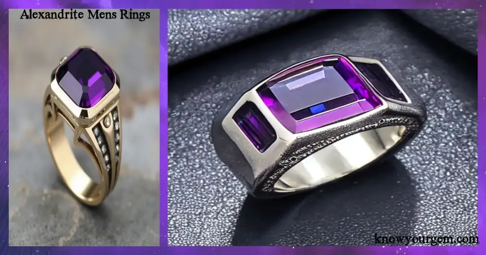 Alexandrite mens Rings are looking brilliant 