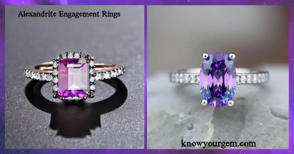 Alexandrite Engagement Rings can be wore occasionally  