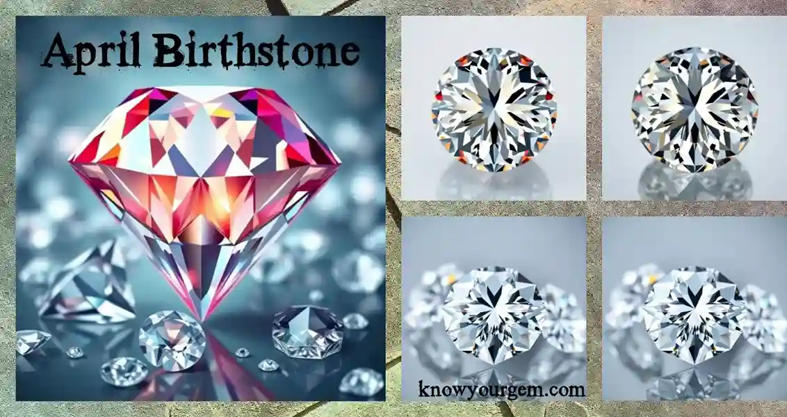 Close-up of a sparkling diamond, the April birthstone, symbolizing strength, clarity, and eternal love." Feel free to modify it depending on the specific context of the image or your website's content. If you need more options or want to focus on a particular feature of the diamond, let me know!