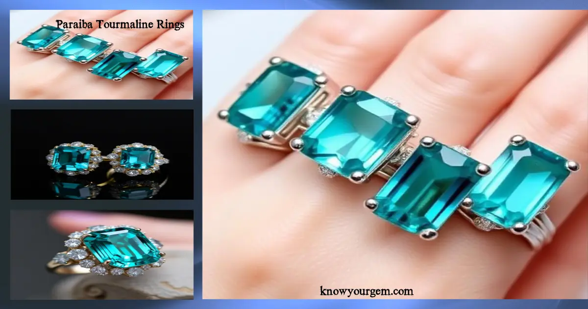 Luxury Paraiba Tourmaline Ring with Neon Blue Glow Rare Brazilian Cuprian Gemstone Jewelry 2025 Collection
