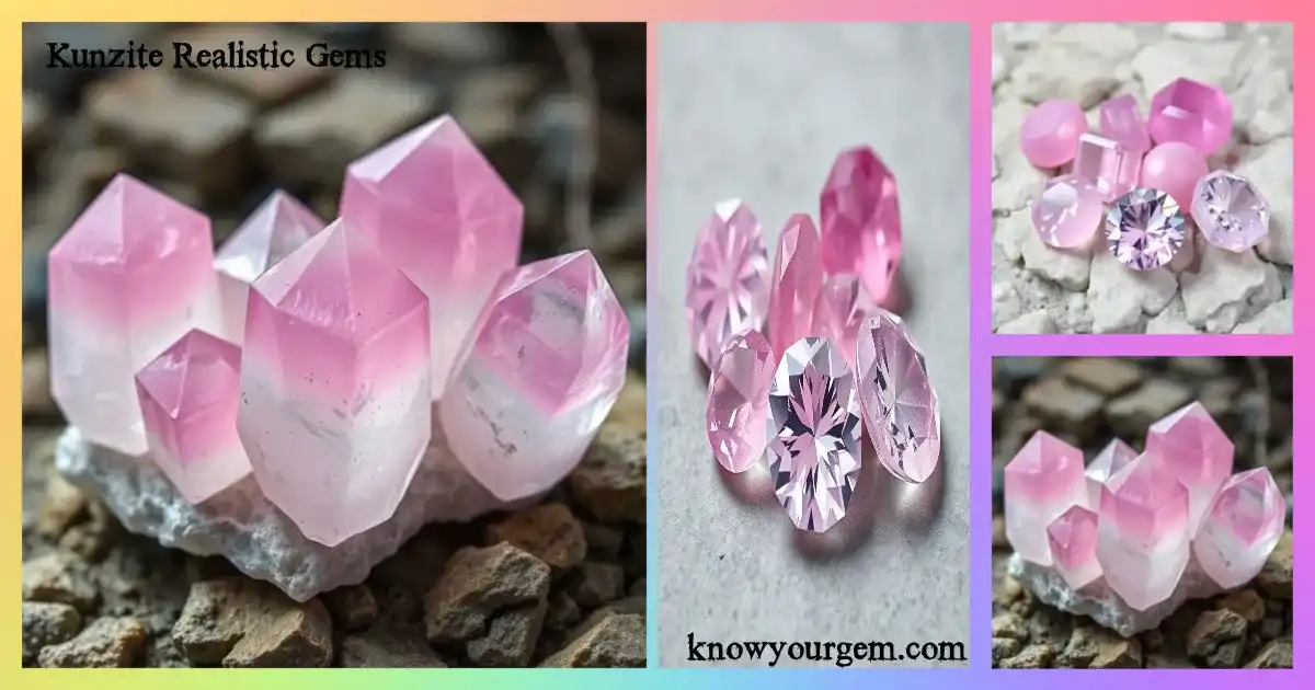 Rare Kunzite Gemstone with Color Change: Beautiful Pink to Violet Transformation - Powerful Healing Crystal