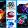 Collection of the best gemstones for jewelry, including vibrant amethyst, sparkling sapphire, radiant ruby, emerald, and other premium gems displayed in high detail.