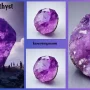 Cape Amethyst gemstone with soft purple and white bands showcasing natural chevron patterns and calming spiritual energy.