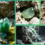 "Close-up of a vibrant green Amethyst stone, showcasing its natural facets, clarity, and vivid green hue, perfect for gemstone lovers and collectors."