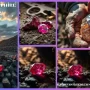 Natural Mahenge spinel with intense neon pink color, ethically sourced from Tanzania, precision cut