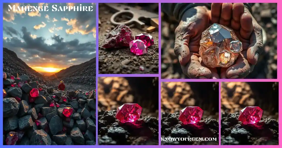 Natural Mahenge spinel with intense neon pink color, ethically sourced from Tanzania, precision cut