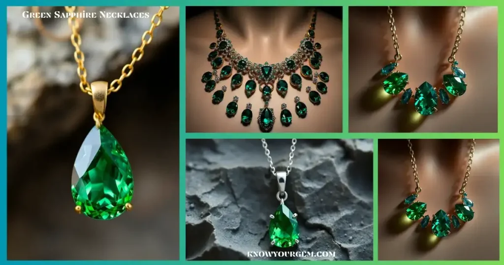  Green sapphires, green sapphire necklaces, green sapphire pendants, green sapphire pendant, green sapphire necklaces