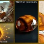 tiger eye stone benefits showing a polished golden-brown tiger eye crystal known for confidence, protection, and grounding energy