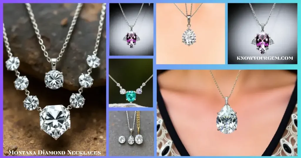 Montana Diamond necklaces, Montana diamond necklace, natural diamond necklace, diamond realistic diamond, diamond necklaces