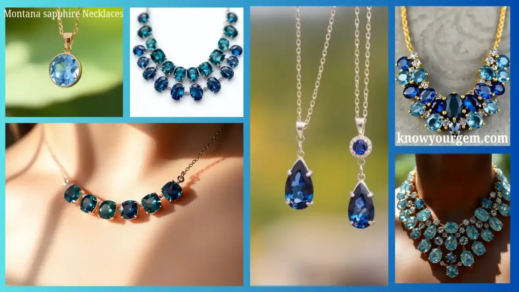 montana sapphire jewelry​, montana sapphire necklace, montana sapphire pendant, montana blue sapphire necklace​, teal montana sapphire necklace​, montana sapphire pendant necklace