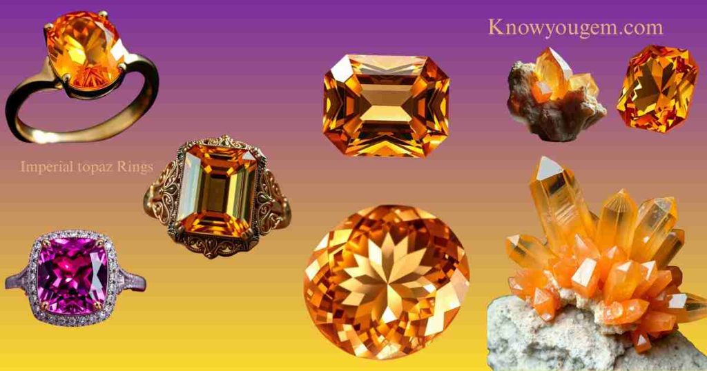 pink topaz ring, topaz ring, yellow topaz ring, golden topaz ring