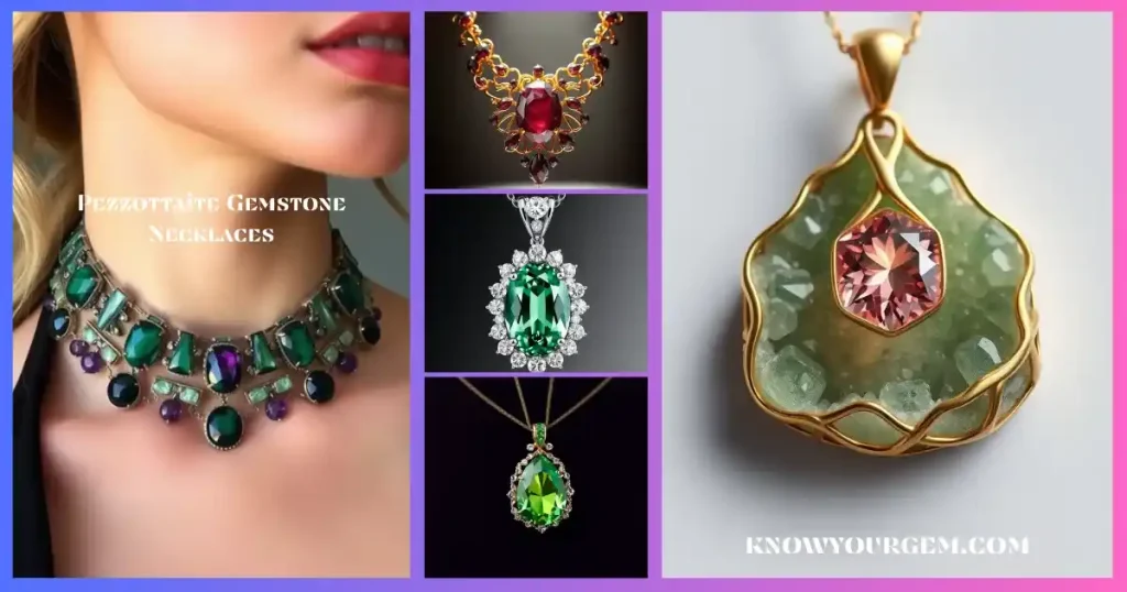 pezzottaite necklaces, pezzottaite necklace, pezzottaite pendant, pezzottaite large necklace