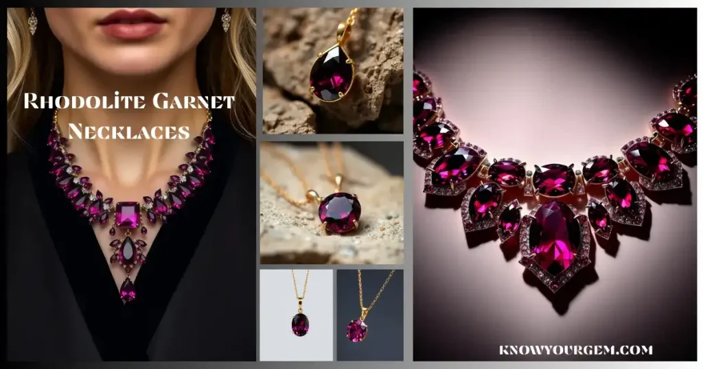 Rhodolite Garnet necklaces, rhodolite garnet jewelry, le vian rhodolite garnet necklace, rhodolite garnet necklaces