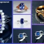 tanzanite engagement rings rose gold, tanzanite stone ring, rose gold and tanzanite ring, princess cut tanzanite ring