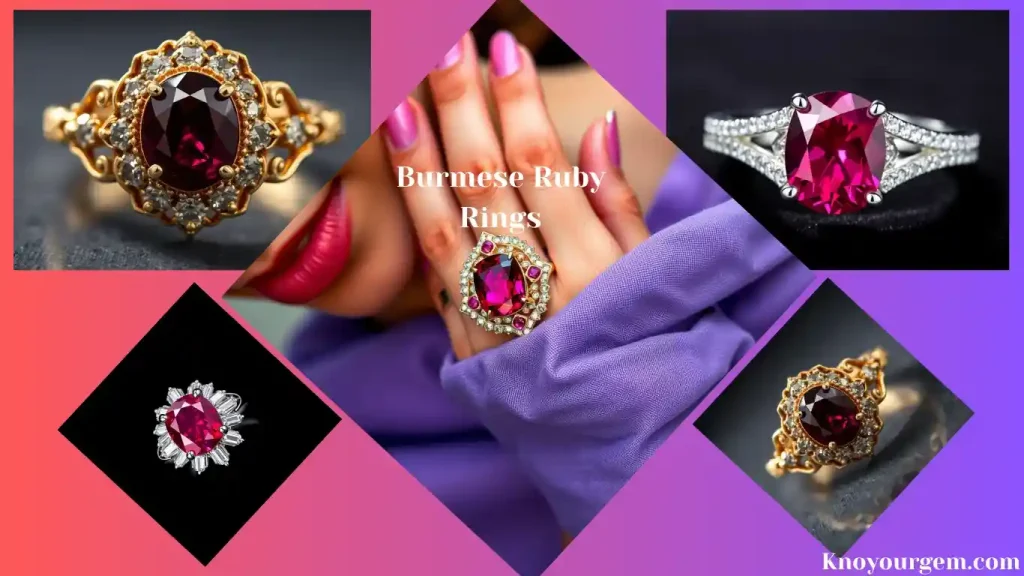 Burmese ruby ring, burmese ruby, burmese ruby engagement rings, burmese ruby vintage rings