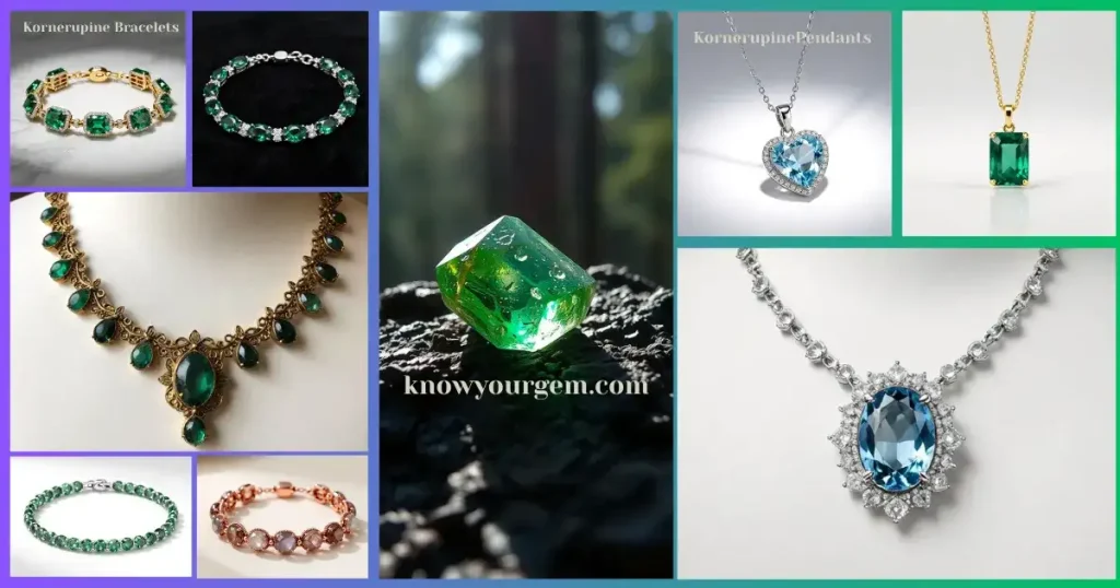 Kornerupine bracelets, Kornerupine necklaces, Kornerupine, pendants