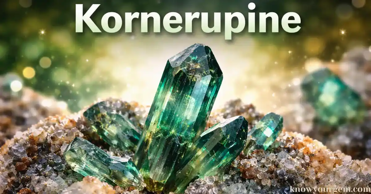 Kornerupine, Kornerupine gemstone, Kornerupine crystal