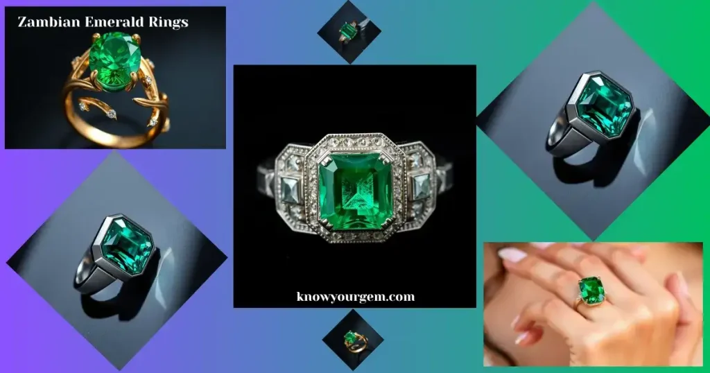 Zambian emerald rings, Zambian emerald ring image, zambian emerald stone rings, emerald engagement rings