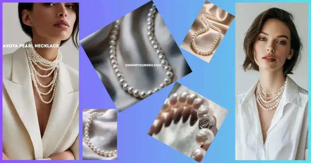 Akoya pearl necklaces, Akoya pearls necklace image, Akoya pearl pendants
