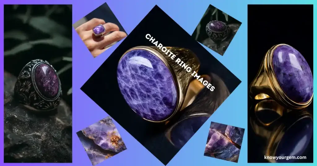 charoite ring images, charoite rings , Lilac ring images