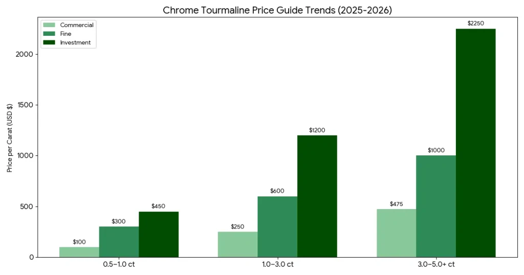 Chrome tourmaline price guide