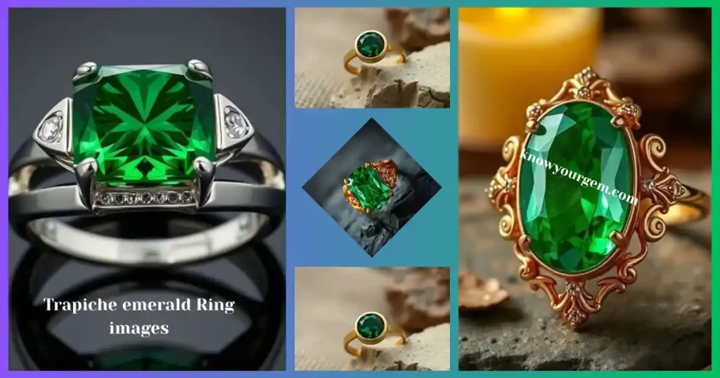 Trapiche emerald ring images, Trapiche rings, Trapiche stone rings