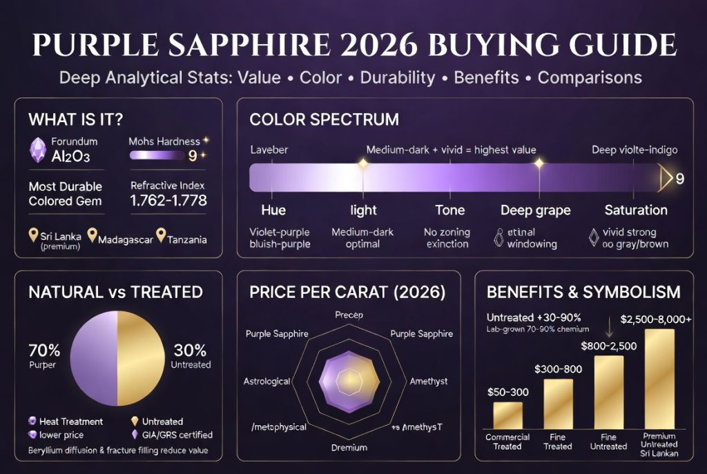 Purple sapphire chart, purple sapphire,