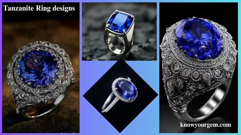 Tanzanite rings #vinatage inspired tanzanite rings #tanzanite rings