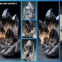 Black quartz images, black quartz gems, black tourmaline