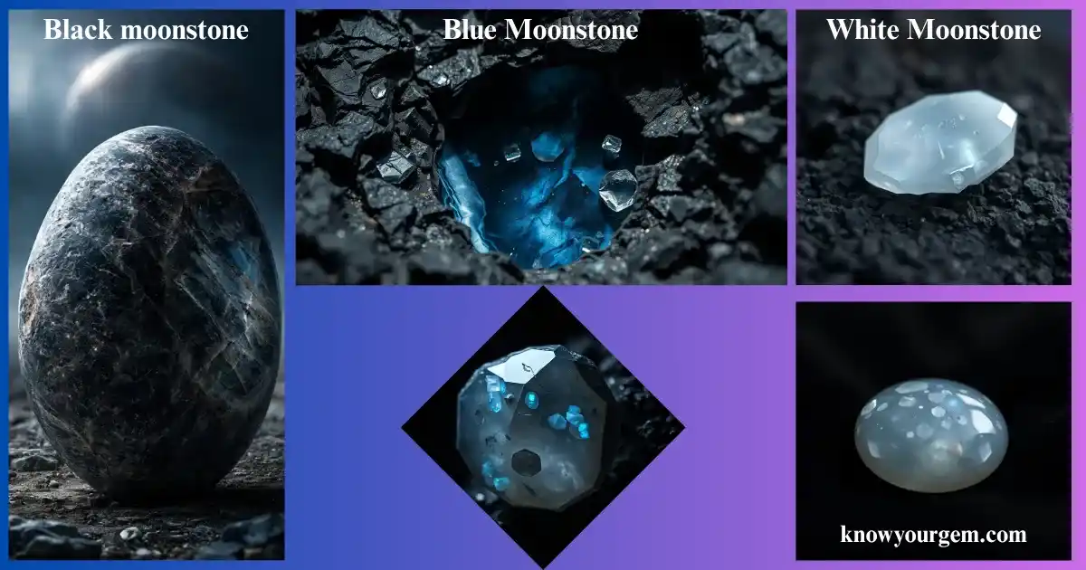 back moonstone #white moonstone# rainbow moonstone #blue moonstone #moonstone jewelry