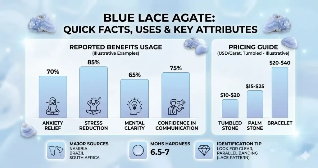 blue lace agate graph