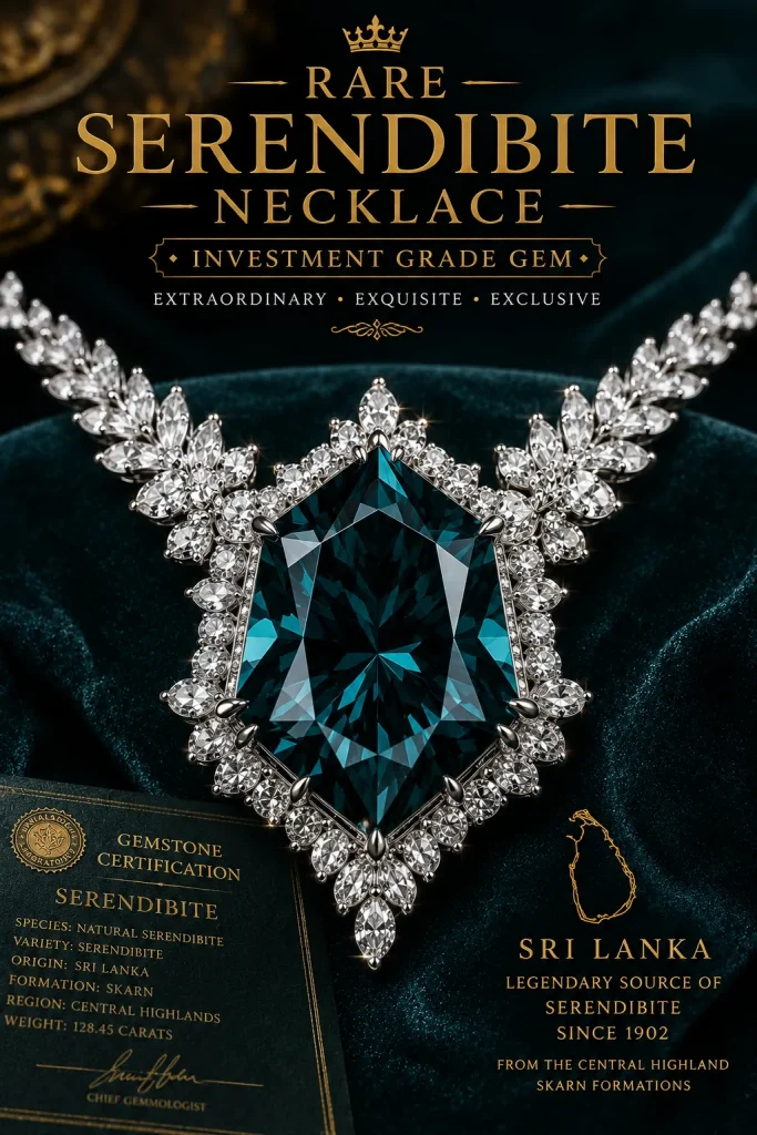 Serendibite engagement and wedding necklace