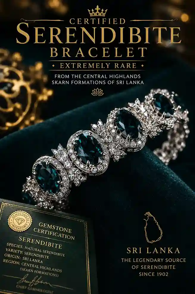 serendibite engagement and wedding bracelet