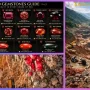 Red gemstones are their mining centers are displayed in this image