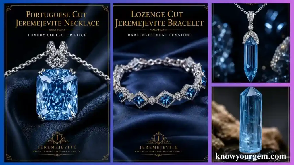 Jeremejevite necklace, pendant, bracelet, beaded bracelet 