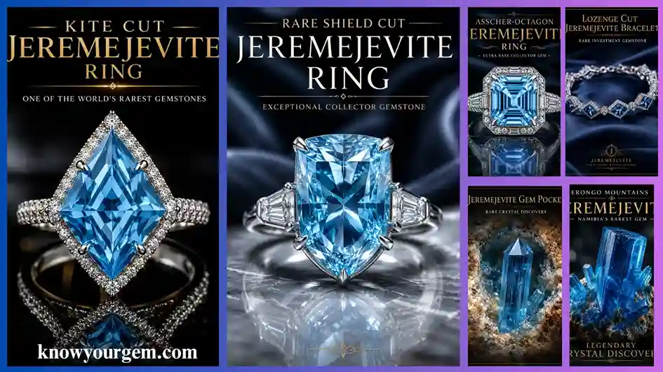 jeremejevite rings, vintage rings, asscher octagon ring lozange cut braceclet, kite cut ring
