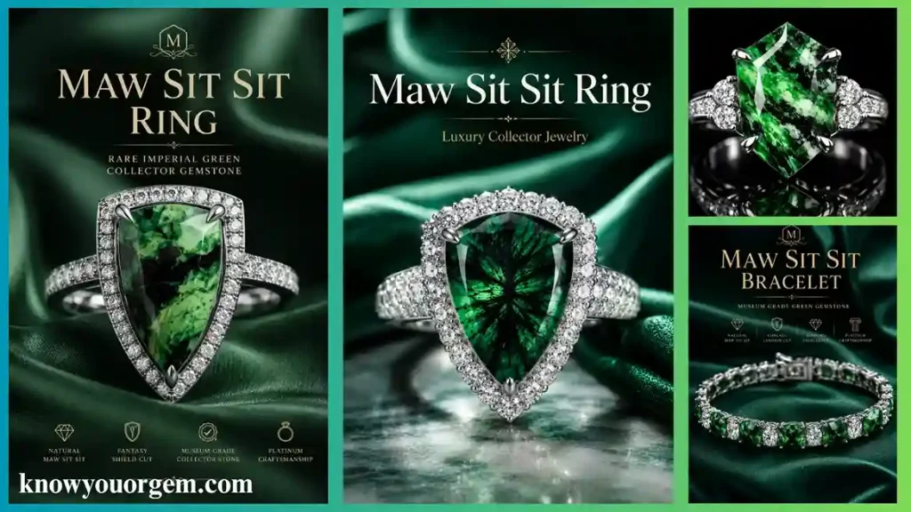 Maw Sit Sit rings and bracelet are looking vibrant