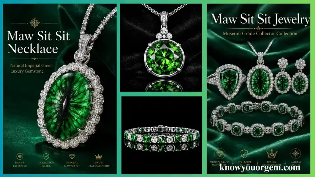 Maw Sit Sit necklace, and most Sit all jewelry in one frame