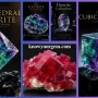different varieties of fluorite gemstone