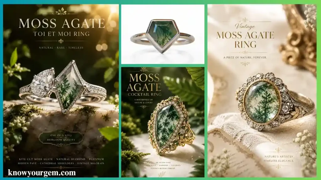 Moss Agate vintage 