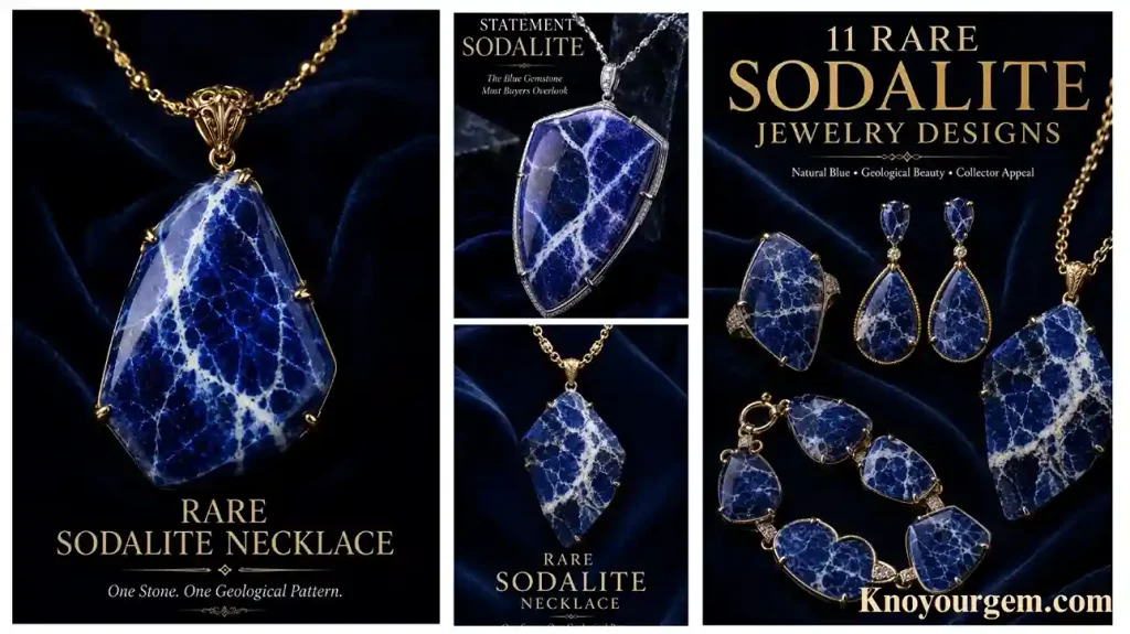 sodalite statement necklace sodalite necklace, sodalite rare necklace, sodalite pendants