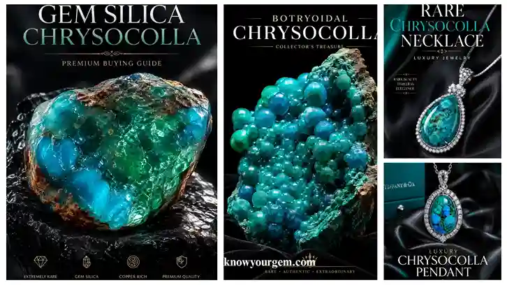 Gem Silica chrysocolla stone botryoidal chrysocolla, rare chrysocolla necklace