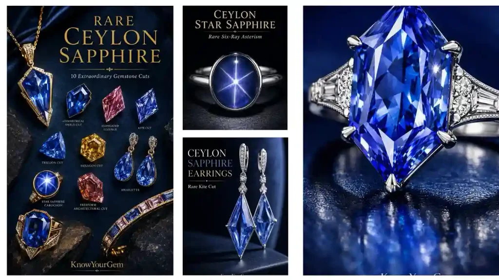 Ceylon sapphire rings, Ceylon sapphire stones, Ceylon sapphire earrings