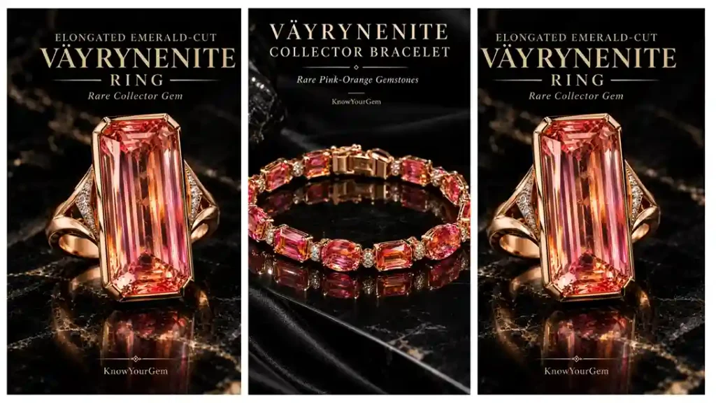 Vayrynenite rings and Vayrynenite bracelet