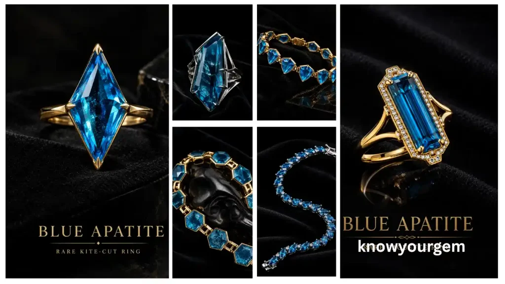 Blue apatite, apatite, blue apatite ring, blue apatite bracelets, blue apatite vintage rings